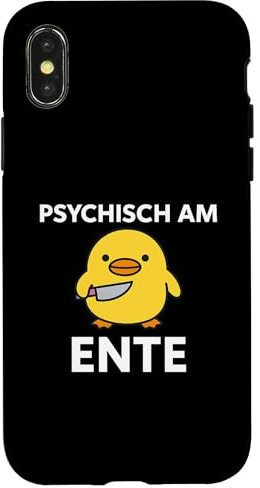 Psychisch Am Ente Lustig Enten Motiv Gestresst Humor Hülle für iPhone X/XS