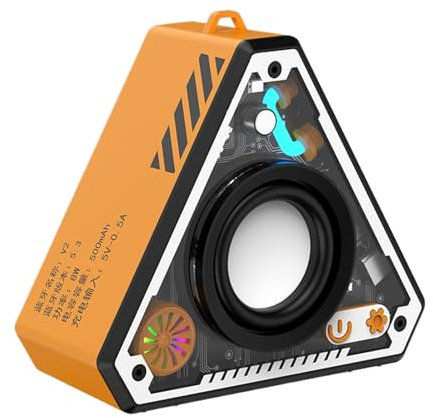 Portable Speaker, Wireless Subwoofer, Battery Powered Compact Audio, Rechargeable Bass Amplifier, Bluetooths Speaker, Outdoor Beach Camping Party Use, 100HZ-20KHZ