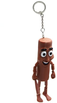 OUDQFCJ Tung Tung Tung Sahur Porte-clés, Tralalero Tralala Desk Decor, 3D Printed, Funny Collectible Gift, Italian Figurine for Collection and Decoration, for Collectors