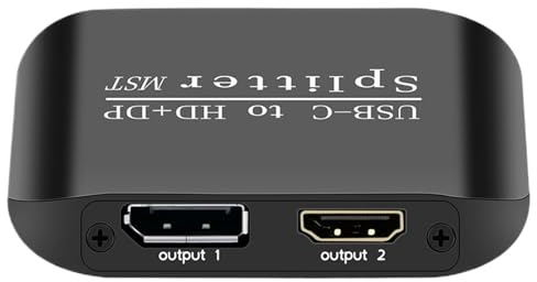 Doppelter Monitor Adapter Für Laptop Auf Doppelanschluss Adapter | Multifunktions-Adapter Mit Flexibler Für Computer TV Geräte Unterstützung
