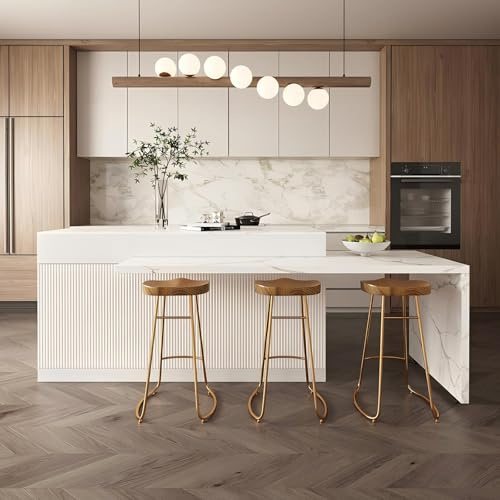 Homary Isla de Cocina Extensible con Almacenamiento múltiple para Cocina y Comedor, hacia la Derecha 205-268cm x 90cm