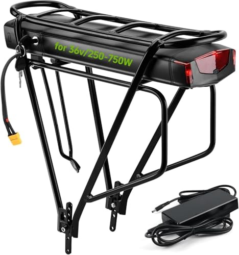 Batteria per Bici Elettrica 36V 15AH con Portapacchi Posteriore