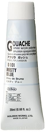Holbein Acryla Gouache Misty Blue (A) 20ml by Holbein Acryla Gouache