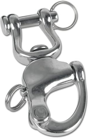 WALDHAUSEN Sicherheitsschäkel, Edelstahl 90 mm