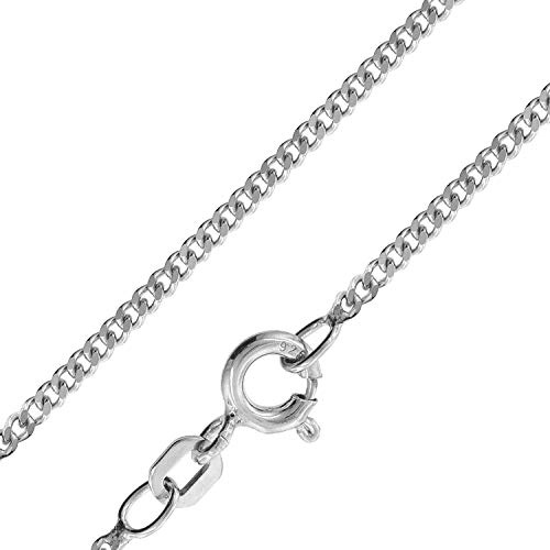 trendor Stabile Panzerkette 925 Sterlingsilber Breite 1,7 mm 41116 | Halskette für Damen und Herren, zeitlose Geschenkidee
