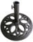 Charles Bentley Outdoor, Garden, Patio, 12kg, Round Patio Umbrella Parasol Base Stand, With Adjustable Pole, For Flat Surfaces, Tightening Screw, Swirl Design, Made Of Cast Iron, In Bronze (45x32cm)