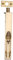 Heritage- 8 Polished Brass Door Flush Bolt 200mm