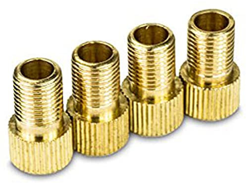 Drahtesel Fahrrad Ventil Adapter von DV SV auf Autoventil - Kfz Pumpe AV Ventiladapter (4er Set)