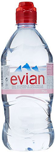 Evian Sportscap Mineral Water 12 Bottles 750 ml (Pack of 2, Total 24 Bottles)