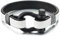 COOLSTEELANDBEYOND Schwarz Schraube Anker Armband Damen Herren, Weiß Drucken Leder, Nautisch Matrose Wickeln Schweissband Einzigartige