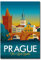 Kühlschrankmagnet, Motiv: Prag Tschechische Republik, Vintage-Stil, 6,4 x 8,9 cm