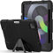 TECHGEAR G-Shock Coque pour iPad Air 5 2022, Air 4 2020 (5ème/4ème Génération) Étui Rigide, Protection Antichoc avec Support Amovible Coque pour iPad Air 2020 - Housse pour Enfants Écoles - Noir