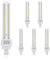 Aigostar Pack de 5 Bombilla PLC 2U, tubo de 15W Maiz G24, Luz Blanco Neutra 4000K, 1540lm, No regulable
