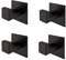 Melairy Selbstklebend 304 Edelstahl Schwarz Handtuchhaken ohne Bohren,Schwarz Handtuchhaken Badezbehimmer Zuör, Handtuchhaken Bademantel, Kleiderhaken 4PC