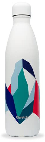 Qwetch - Bouteille Isotherme Altitude Blanc 750ml - Gourde Nomade Inox - 24h Froid et 12h Chaud - Etanche, Sans BPA & Réutilisable - Gourde isotherme pour Sport, Voyage, Bureau, Randonnée
