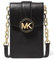 MICHAEL KORS Carmen Small Logo Smartphone Crossbody Bag (Black)
