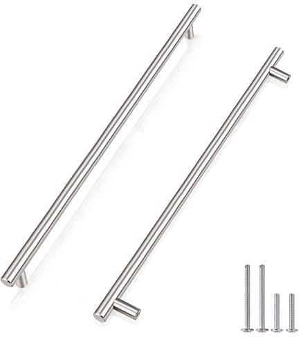 Probrico Schrank Griffe, Möbelgriffe Metall 192mm Lochabstand, Schrankgriffe silber, 15 Stück