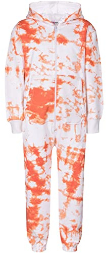 A2Z 4 Kids Plain Girls Boys Camouflage Onesie One Piece Super Soft - Fleece Onesie 250 Orange 13