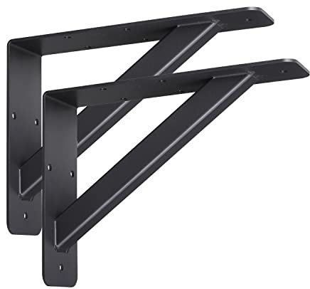 VANROUG Strapazierfähige schwebende Regalhalterungen, 152 x 203 x 51 mm,Arbeitsplattenstütze,Wandmontage,solide Halterungen,L-Dreieck,rechtwinklig,für Tischplatten,Schrank,Tisch,Schreibtisch