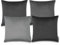 Paco Home Kissenbezug Kissen Sofa 4er Set Sofakissen Bezug Kissenhülle Deko Zierkissen Schlafzimmer Kordsamt Samt 45x45, Farbe:Grau, Sets:4pcs-Set