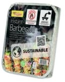 Barbecue istantaneo usa e getta a carbone leggero istantaneo, ideale per barbecue in giardino, campeggio, feste all'aperto e picnic, facile da usare (500 grammi)