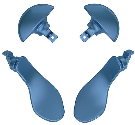 eXtremeRate Paddles per ps5 Edge Controller,Palette Levette Tasti Posteriori per ps5 Edge Joystick,Back Button in Metallo Acciaio Inossidabile Ricambio,4 Pezzi,Blu Nettuno