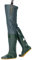 Stivali A Coscia Da Pesca Stivali da pesca impermeabili in PVC alti 80 cm, stivali da acqua, stivali per piantagione di riso, suola Oxford antiscivolo (Color : Green, Size : 42 EU)