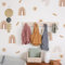 Neukids 72pcs boho Wandtattoo selbstklebend boho Sonne Regenbogen Wandsticker Kinderzimmer Babyzimmer Wandaufkleber wohnzimmer Schlafzimmer flur Wanddeko