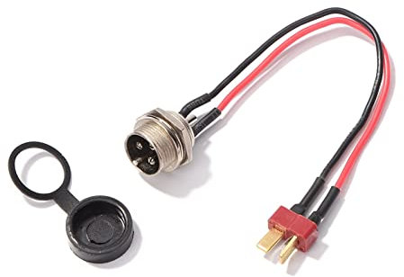 FANPK Electric Scooter Parts Skateboard Power Charger T-head Charging Port M4 PRO Kick Replacement Accessories Parts Fit For KUGOO Scooter parts