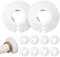 DSFSAEG 10 Pcs Radiator Pipe Covers, White Plastic Pipe Cover Sleeve for 16mm Diameter Tube Pipe Collar, Pipe Hole Collars Tidy Decoration Cover