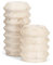 WORHE Kerzenständer Beige Weiß 2 Set, Travertin Marmor Kerzenständer, Hochzeit Kerzenständer Dinner,ø2.2cm Stabkerze, Esstisch Geburtstag für Bar,Party，Dekoratives Weinschrank-Zubehör ZT002