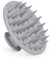 Meartchy Silicone Scalp Massager Shampoo Brush, Scalp Brush for Hair Growth & Dandruff Removal, Hair Scrubber Scalp Stimulator Exfoliator Brush with Soft Bristles for Wet Dry Scalp Care (Grey)