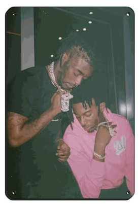 Playboi Carti Lil Uzi Vert Poster, dekoratives Leinwand-Poster, Retro-Poster, Metall-Blechschild, schicke Kunst, Retro, Eisenmalerei, Bar, Menschenhöhle, Café, Familie, Garage, Poster, Wanddekoration,