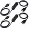 KUOQIY 2 Piezas 1m Cable USB con Interruptor de Encendido/Apagado y luz indicadora, Cable Interruptor Encendido USB, Cable USB Macho a Hembra con Interruptor, para lámpara LED, Negro