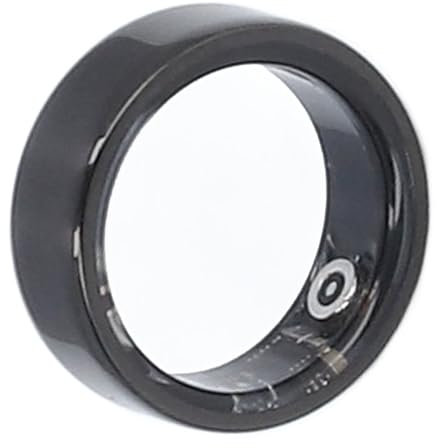 ASHATA Fitness-Smart-Ring, Bluetooth-Gesundheits-Tracker-Ring Zur Überwachung von Fitness-Schrittzähler-Schlafdaten-APP, IP68 Wasserdichter Keramik-Smart-Ring für (Nr. 8)