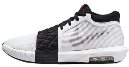 NIKE Herren-Sneaker, dreiviertelhoch, Größe 30, Weiß/Schwarz-Universität Rot, 50.5 EU