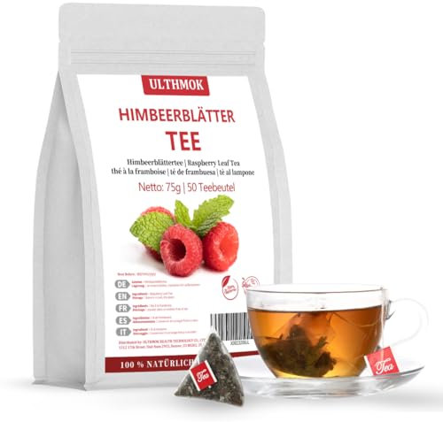 Tisana alle Foglie di Lampone | Tè alle Foglie di Lampone Rosso | preparato durante la gravidanza, naturale e senza additivi (50 bustine)