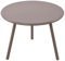 CLP Couchtisch Minot I Runder Loungetisch für draußen und drinnen I Gartentisch wetterfest und UV-beständig I Outdoor Beistelltisch, Farbe:Taupe