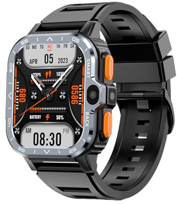 XJC 4G LTE PGD-X Android 8.1 Smart Watch GPS 16G/64G ROM HD Dual Kamera SIM Karte Bluetooth WiFi Sport Tracking Smartwatch (Schwarz, RAM 4GB ROM 64GB)