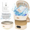 Lavatrice da campeggio, 16 l, 2 in 1, 2,3 kg, mini lavatrice con centrifuga, pulizia profonda della biancheria intima, calze, piccola lavatrice per appartamenti, dormitori, cachi