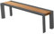 Gravidus Bank Silea – Wetterfeste Gartenbank, Aluminium, Holz-Optik