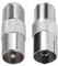 TUOLNK TV Antennenstecker F Buchse auf Stecker Antennenadapter für Antennenkabel Satellitenkabel 9,5 F Typ Koaxstecker 2 Stück