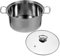 Cabilock Olla Antiadherente de Acero Inoxidable de 22 Cm para Sopa para Una Sola Tapa para Cocinar Olla para Sopa para El Hogar Y Alimentos