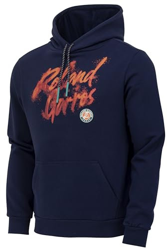 Roland Garros Kapuzen-Sweatshirt, offizielle Kollektion – Herrengröße – Tennis