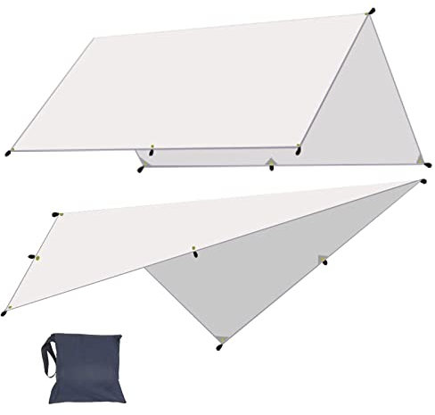 ETZRYSYB Tienda de campaña de lona ultraligera, toldos de sombra, toldo de jardín, impermeable, lona para acampar al aire libre, viajes, refugio solar (2,3 x 5 m)