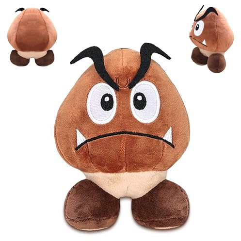 Super Bro Plüsch Kuscheltier, 16cm Plüschfigur Goomba, Anime Cartoon Plüschtiere, Plush Weiches Stofftier, Charakter aus Computerspiel, Geburtstagsgeschenke, Kinder Figur Gestopft Für Jungen Mädchen