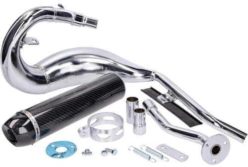 Turbokit Auspuffanlage inkl. Krümmer Birne E-Geprüft Beta RR Moped 50 ab Bj. 21