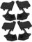 HOOTNEE 4Stücke Stroller Armrest Adapter Teilig Abnehmbar mit Stabilem Frontverschluss für Kinderwagen Tragbar