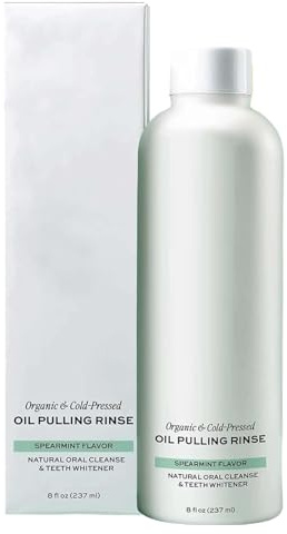 Oil Pulling Per Denti Collutorio Naturale All'olio Da 237ml | Prodotti Per L'Igiene Orale Cura Gengive Uso Quotidiano Notte Casa Scuola Bagno