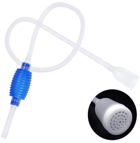 Fenxyo Aquarium Fish Tank Siphon and Gravel Cleaner, Hand Syphon Pump Tool to Drain and Replace Your Water - Easy to Use